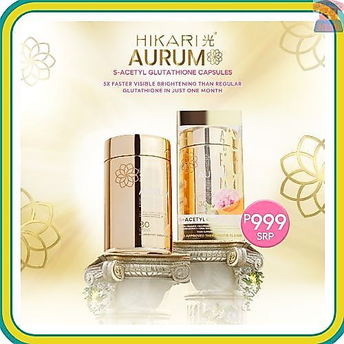 hikari aurum glutathione HIKARI AURUM S-ACETYL GLUTATHIONE 30 CAPS WITH PATENTED INGREDIENT  EMOTHIONE, KOMECERA,FLORABELLA