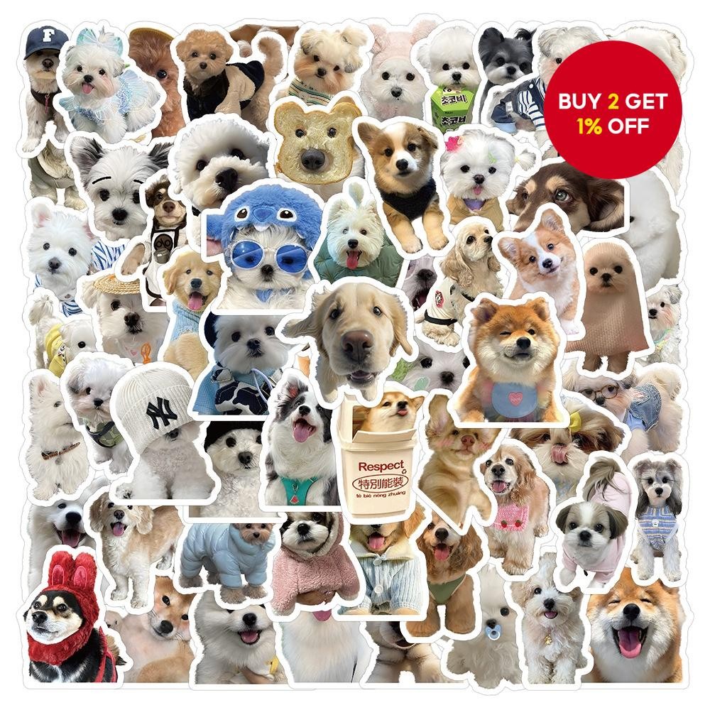 New LanLanStickersWorld Cute Pet Stickers – 100/200 pcs Puppy & Kitten ...