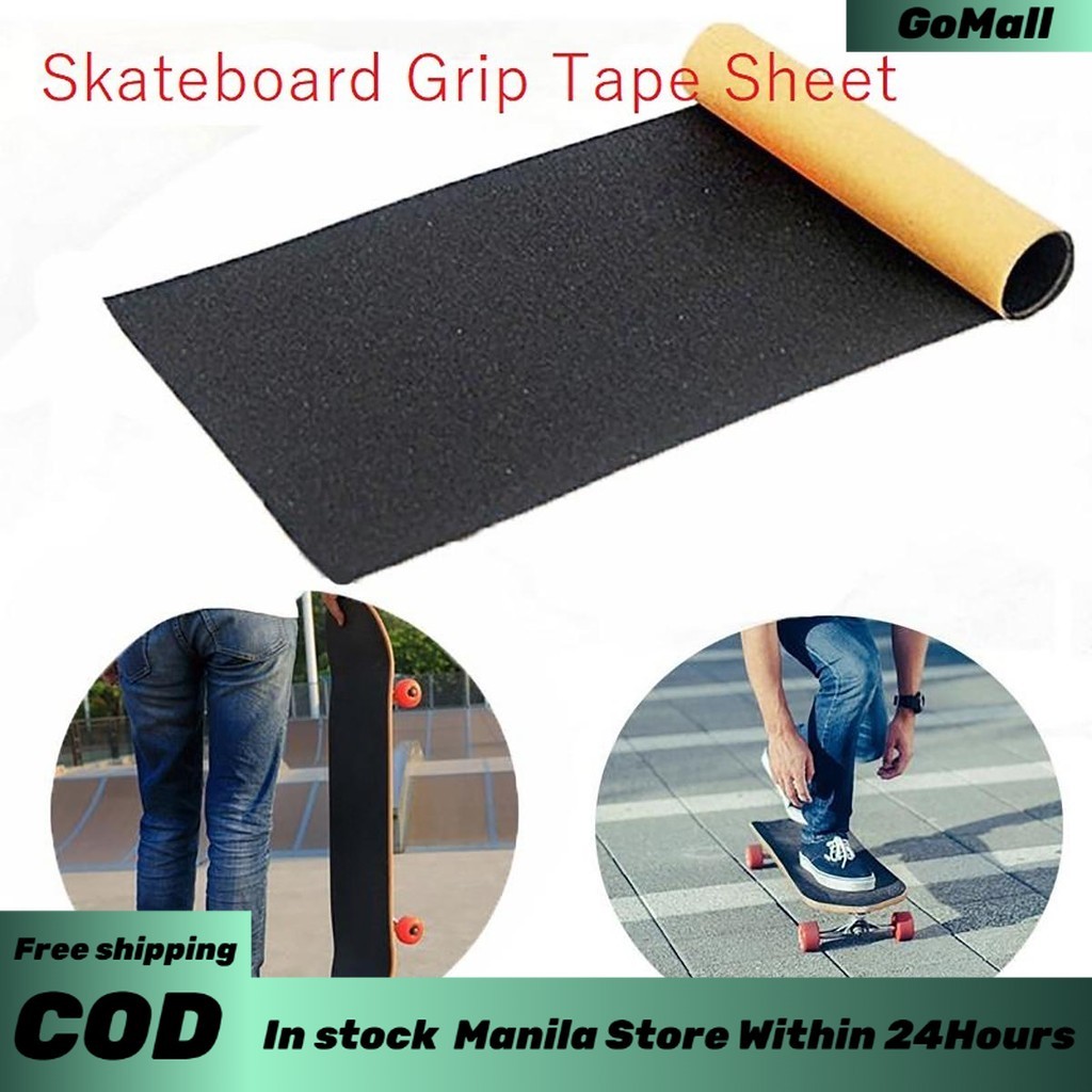 82x22cm Black Skateboard Grip Tape Sheet Scooter Sandpaper Grip Tape ...