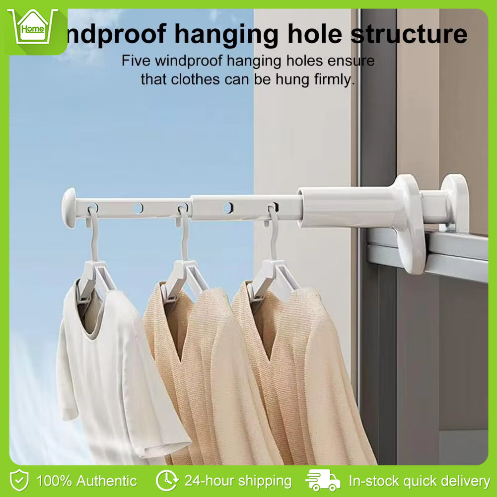 Travel Clothes Rack Retractable Hanging Drying Racks Window Frame ...