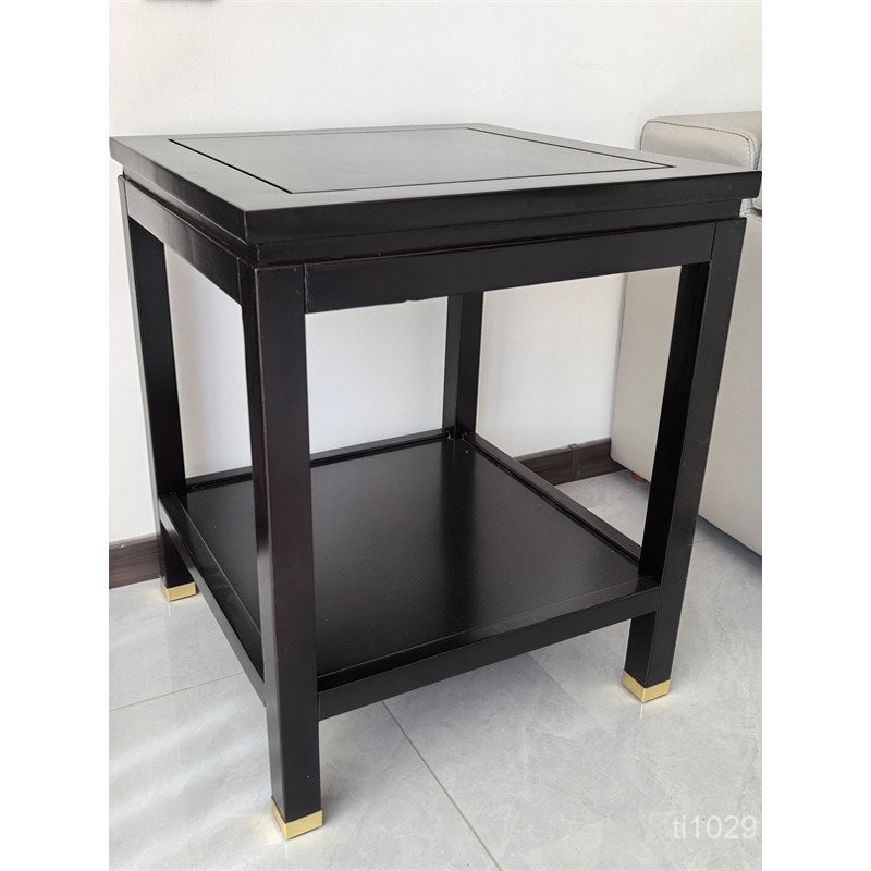 Simple Living Room Plain Sofa Solid Wood New Chinese Style Corner Table ...