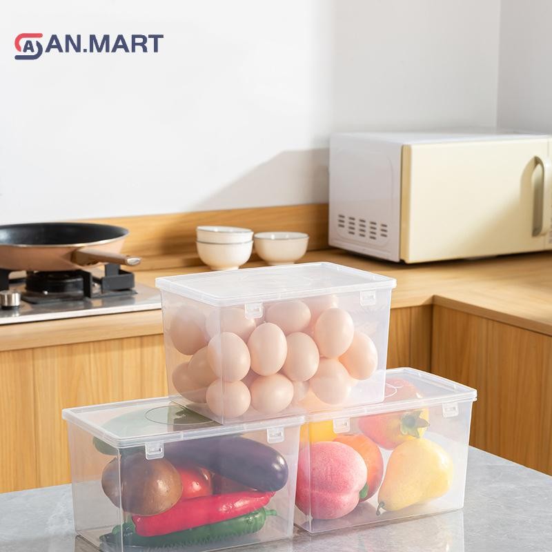 BDB Bread Container Storage Box Dispenser Transparent With Cover Case ...
