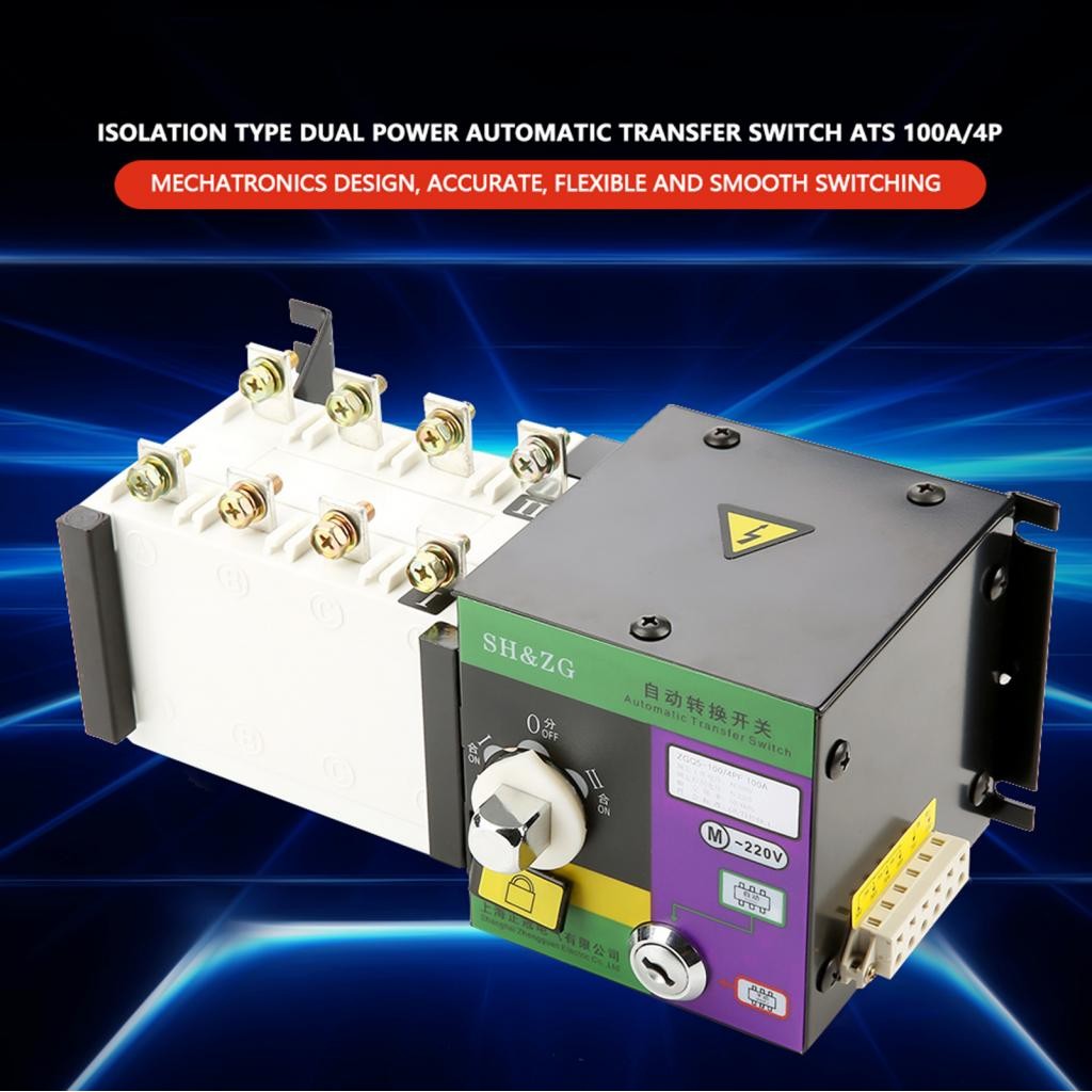 ooidshop Automatic Transfer Switch ZGQ5-100/4PF37V-440V ATS 100A/4P ...
