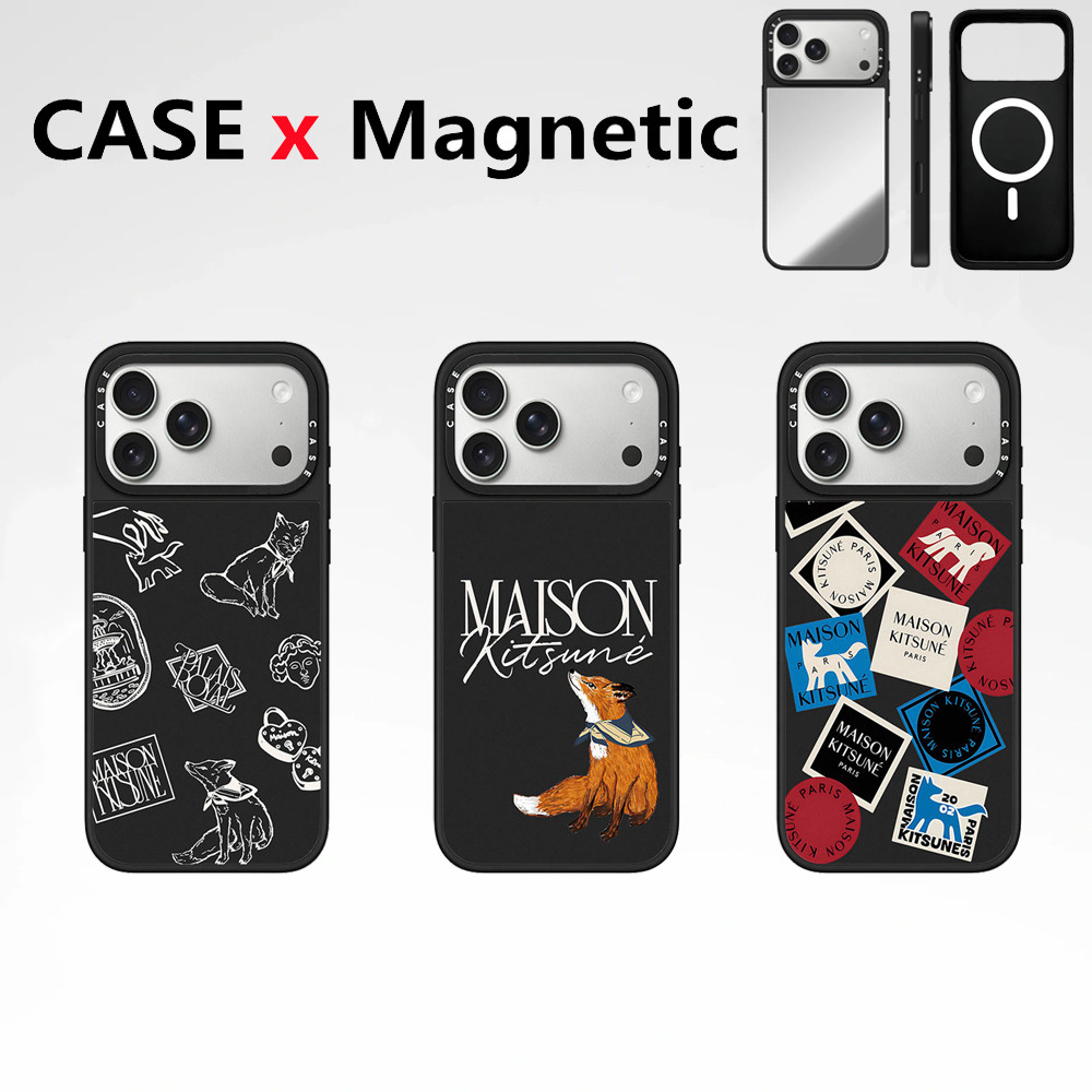 CASETIFY Maison Kitsuné Mirror Magnetic effect phone case