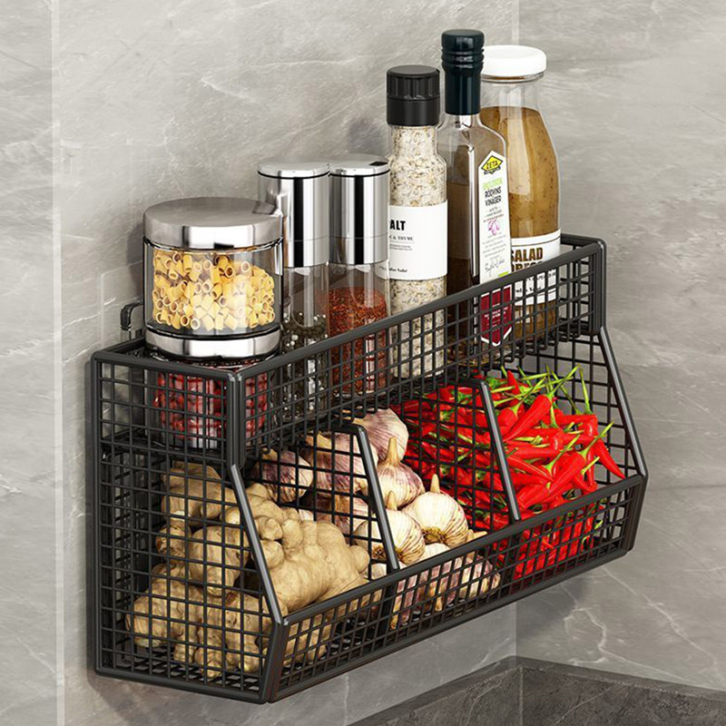 Uliekhy Kitchen Wall Mounted Organizer Rack Storage Hanging Shelf ...