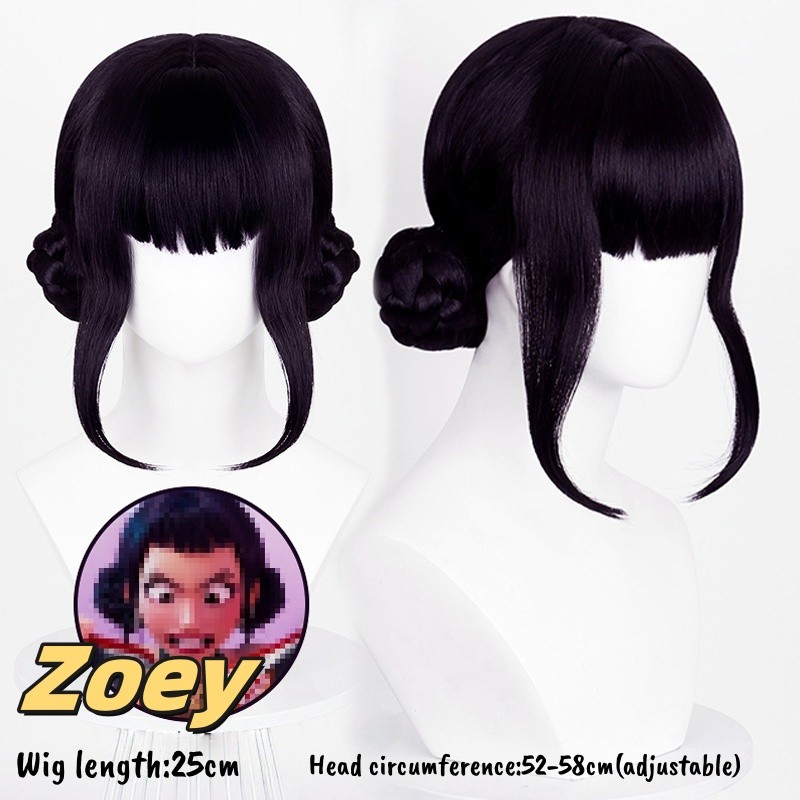 Perruque rumi kpop demon hunter,Perruque Rumi Déguisement Hunter, Anime Rumi Mira Cosplay Wig, Halloween Cosplay