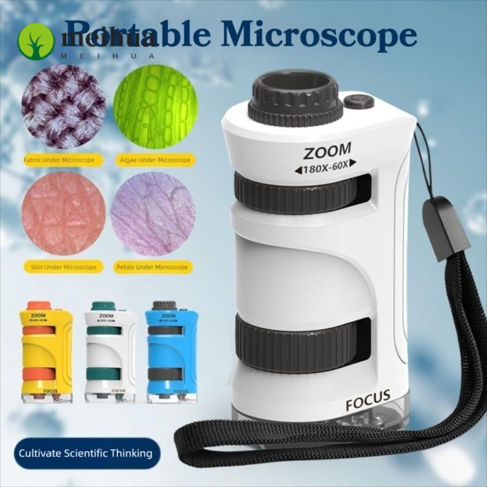 MEIHUA Portable Microscope, with LED Light Handheld Handheld Magnifying ...