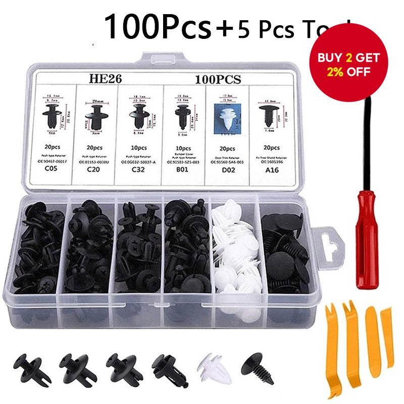 100/620pcs Car Fastener Kit - 16 Types of Clips and Expansion Screws ...