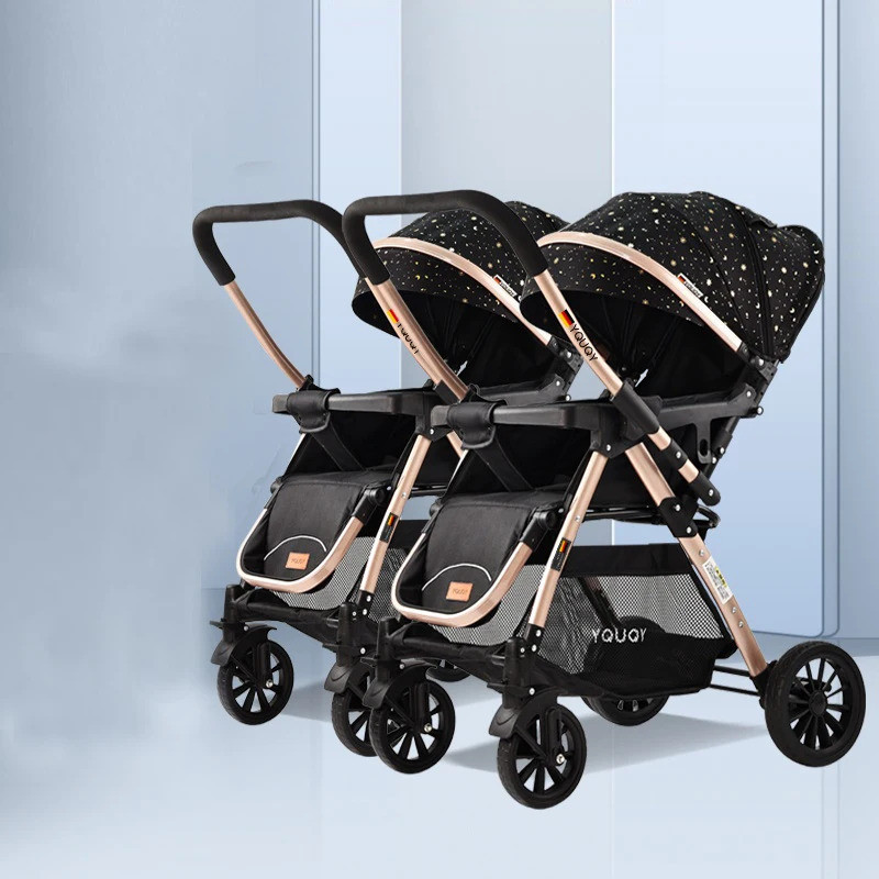 Umaubaby Baby Stroller Can Sit Armchair 2-in-1 High Landscape Two-Way Newborn Shock Absorber Four-Wheel Baby Stroller