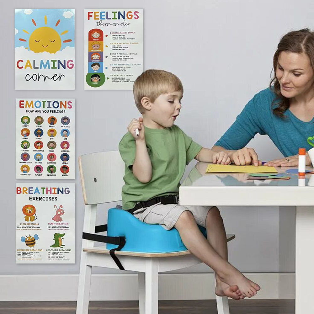[cologoog.ph] 12 Calming Corner Poster Feelings Wheel Chart & Emotions ...