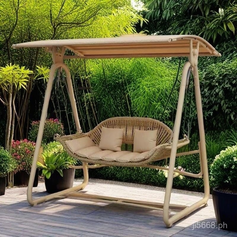 Outdoor Rocking Chair for Villa Garden Terrace Double Lazy Rocking ...