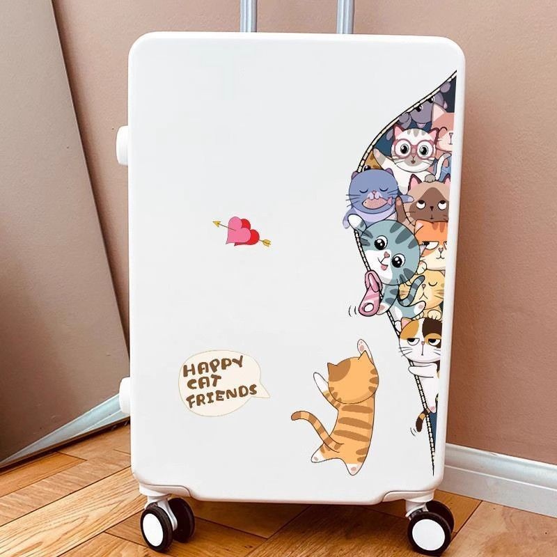 Luggage Stickers Cartoon Cute Layered Large Sheet Trolley Suitcase ...