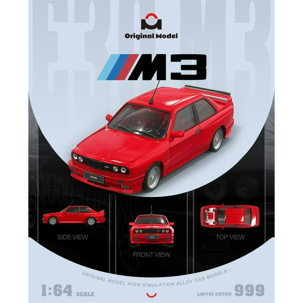 Model OM 1:64 E30 Red Limited999 Diecast Model Car | Shopee Philippines