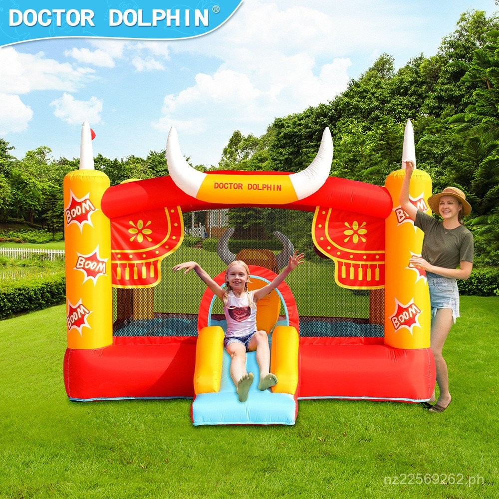 Inflatable Dr. Dolphin Home Trampoline for Children| Small Castle ...