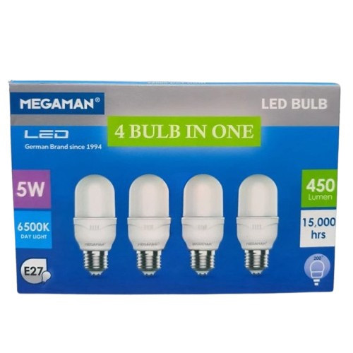 MEGAMAN LED STICK P Bulb 5 9/ 12/ 15 Watt 6500K Daylight White | Shopee ...