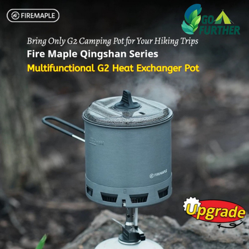 Fire Maple G2 Pot Lightweight 184g 750ml Heat Exchange Cookware Fast ...