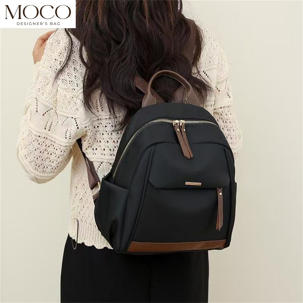MOCO Backpack For Woman High-end Nylon Colege SchoolBag Waterproof arge ...
