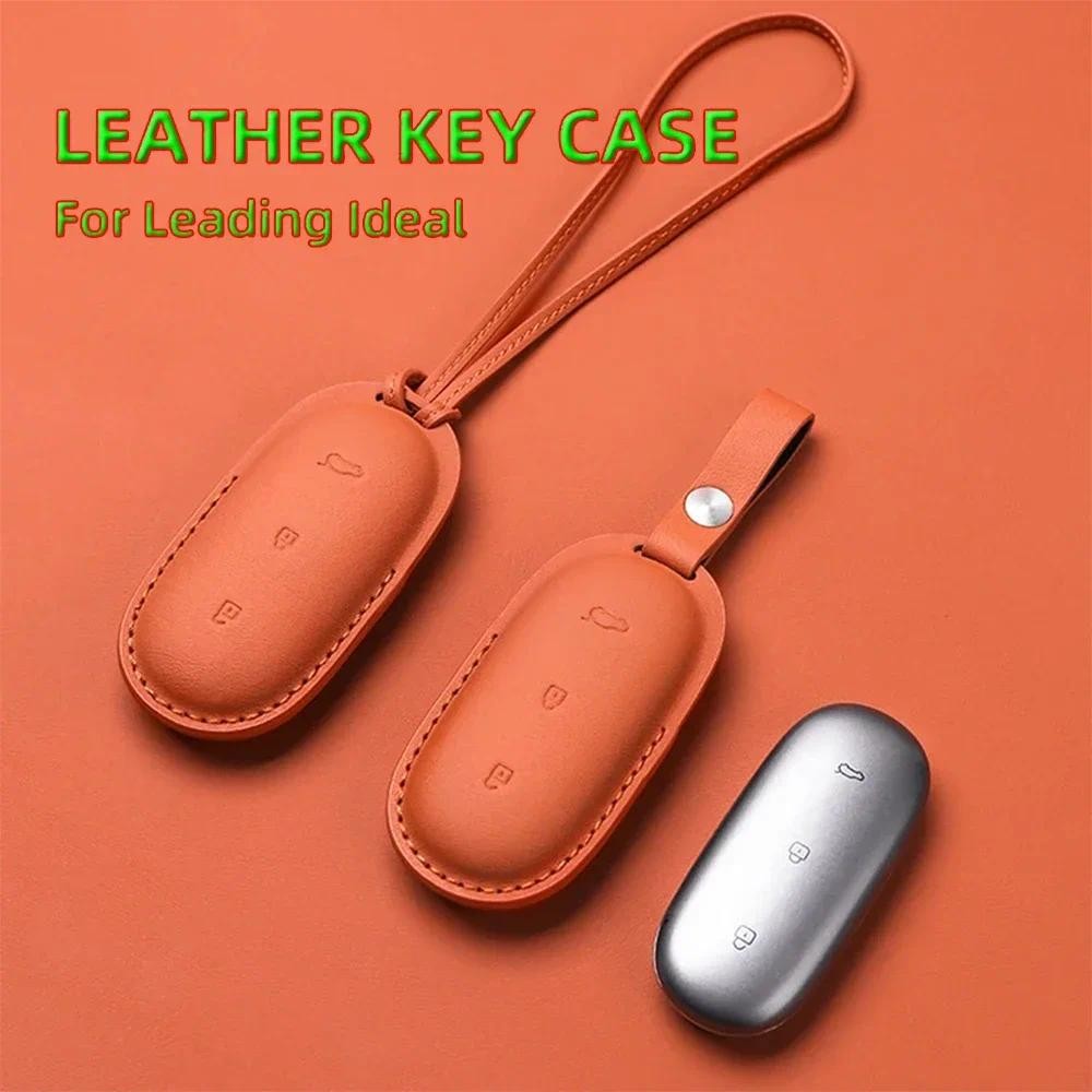 Leather Car Smart Key For Li Lixiang L7 L8 2022 2023 Fob Case Cover For ...