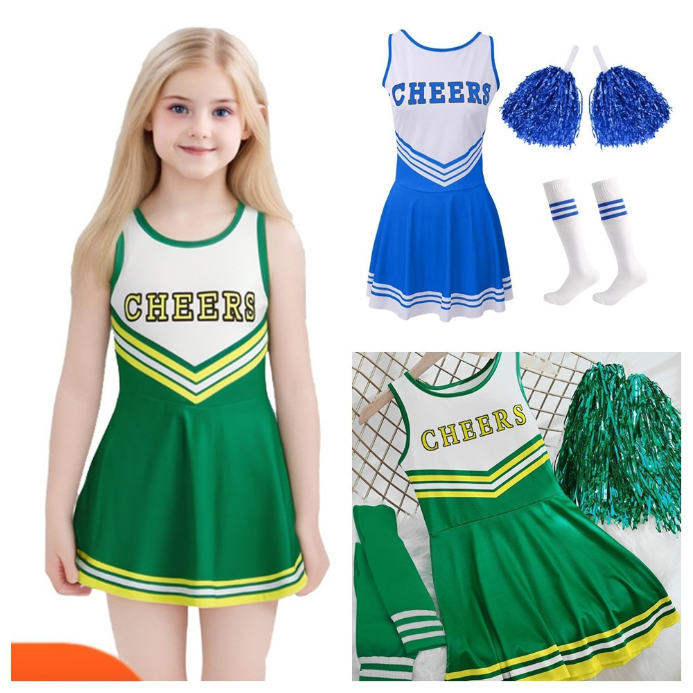 【COD】Cheerleader Costume for Kids Cheerleading Sportswear Soccer Baby ...