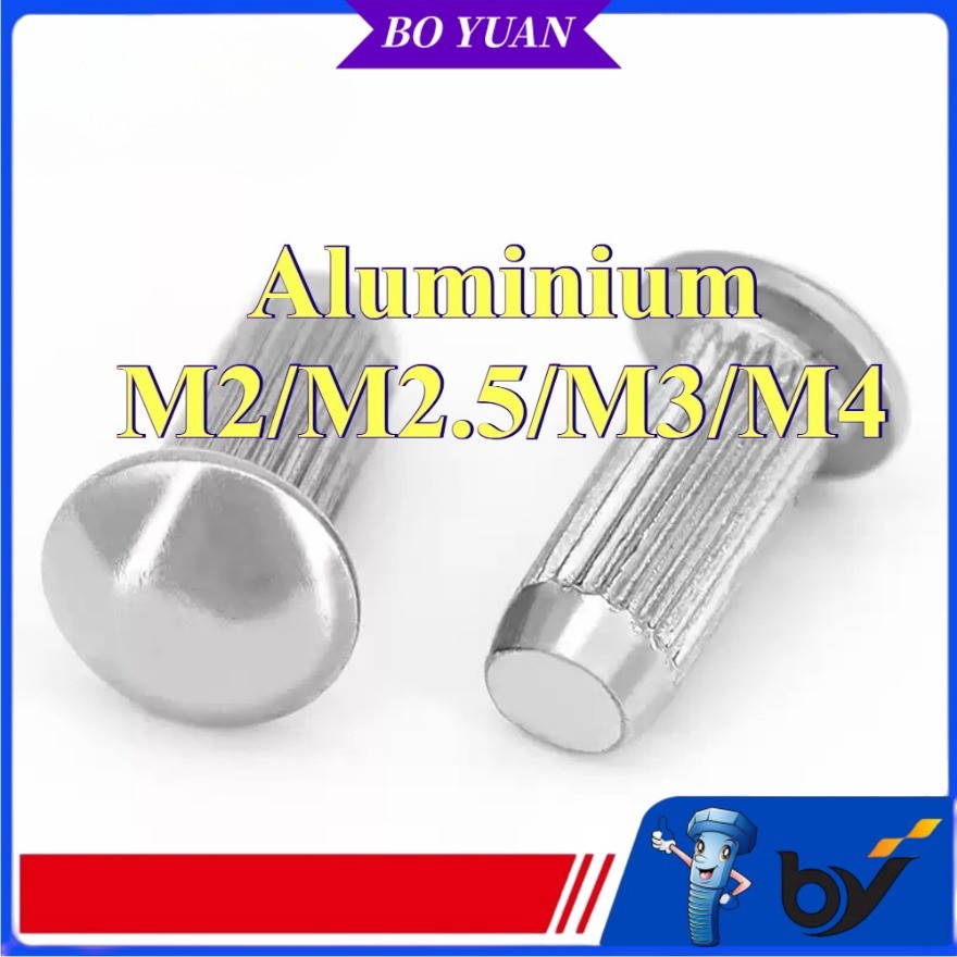 Knurled Signage Rivets [aluminium] - Anti-Slip Grip,Sizes for Metal ...