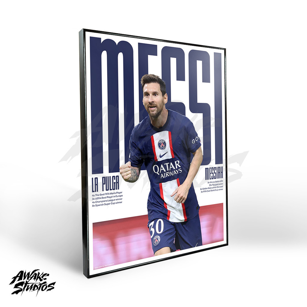 Lionel Messi Ball Frame Poster - Frameblock | Shopee Philippines