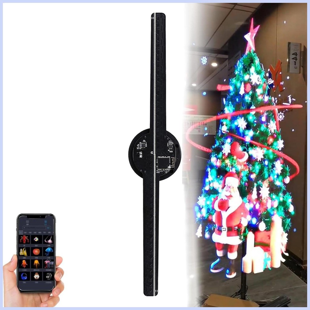 3D Hologram Fan Projector 16.5Inch Display 2000x224 Resolution HD LED ...