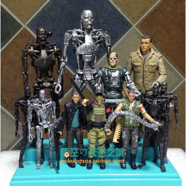 Terminator 2 Model 5 Figure T800 Skeleton Movable Robot Doll T600 Toy ...