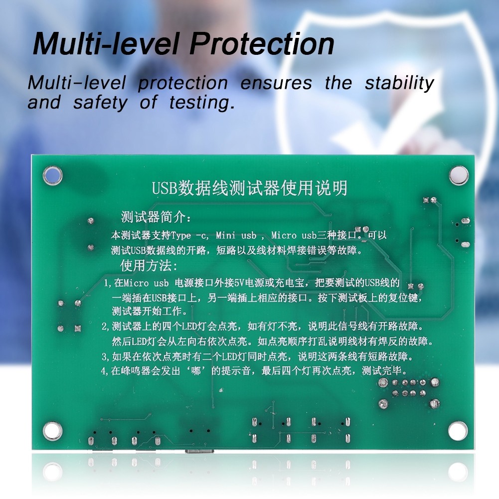 yaouy-ph USB Cable Triad Tester 3-in-1 Data Wire Test Fixture Type-C ...