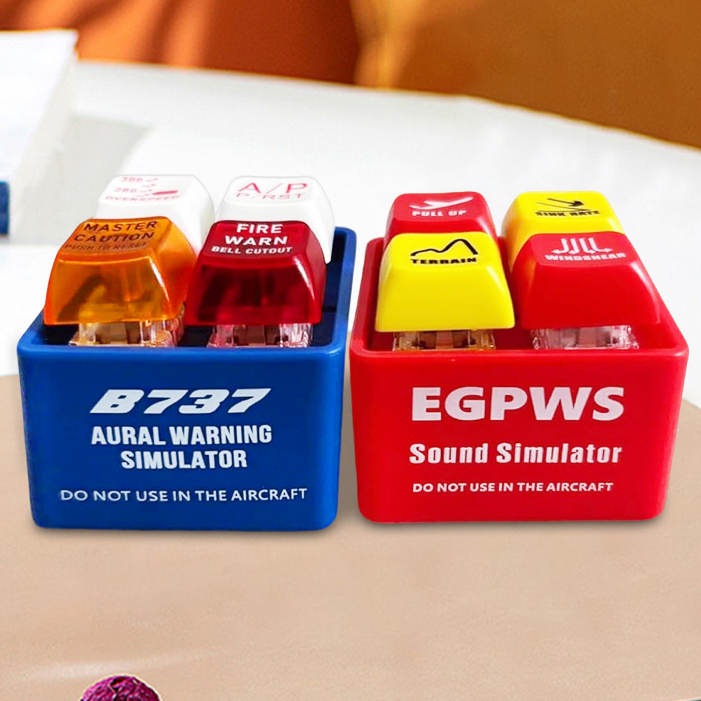 EGPWS Warning Simulator Airplane Emergency Alert Keychains Boeing 737 ...