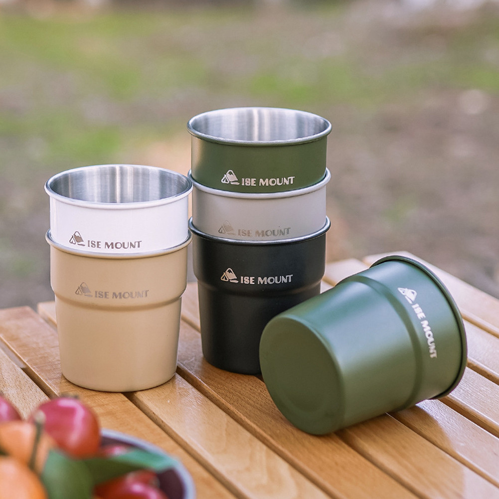 300ml Outdoor Camping Cup Portable Stainless Steel Camping Mug ...