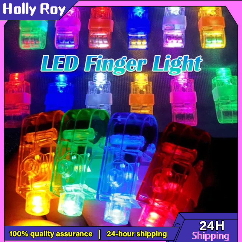 LED Finger Lights Glowing Dazzle Colour Laser Emitting Lamps Christmas ...