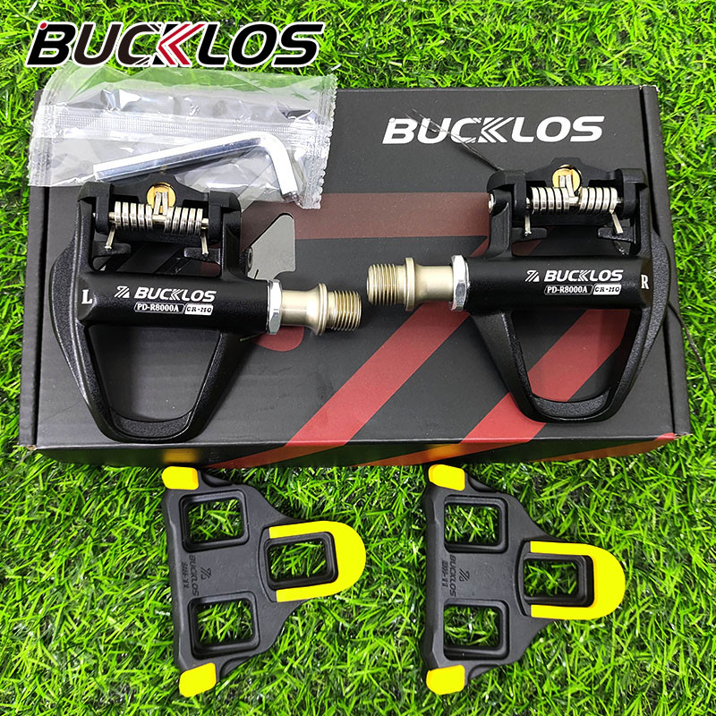 BUCKLOS Bike Pedal R8000 Waterproof Self-locking R8000A Cleats Pedal ...