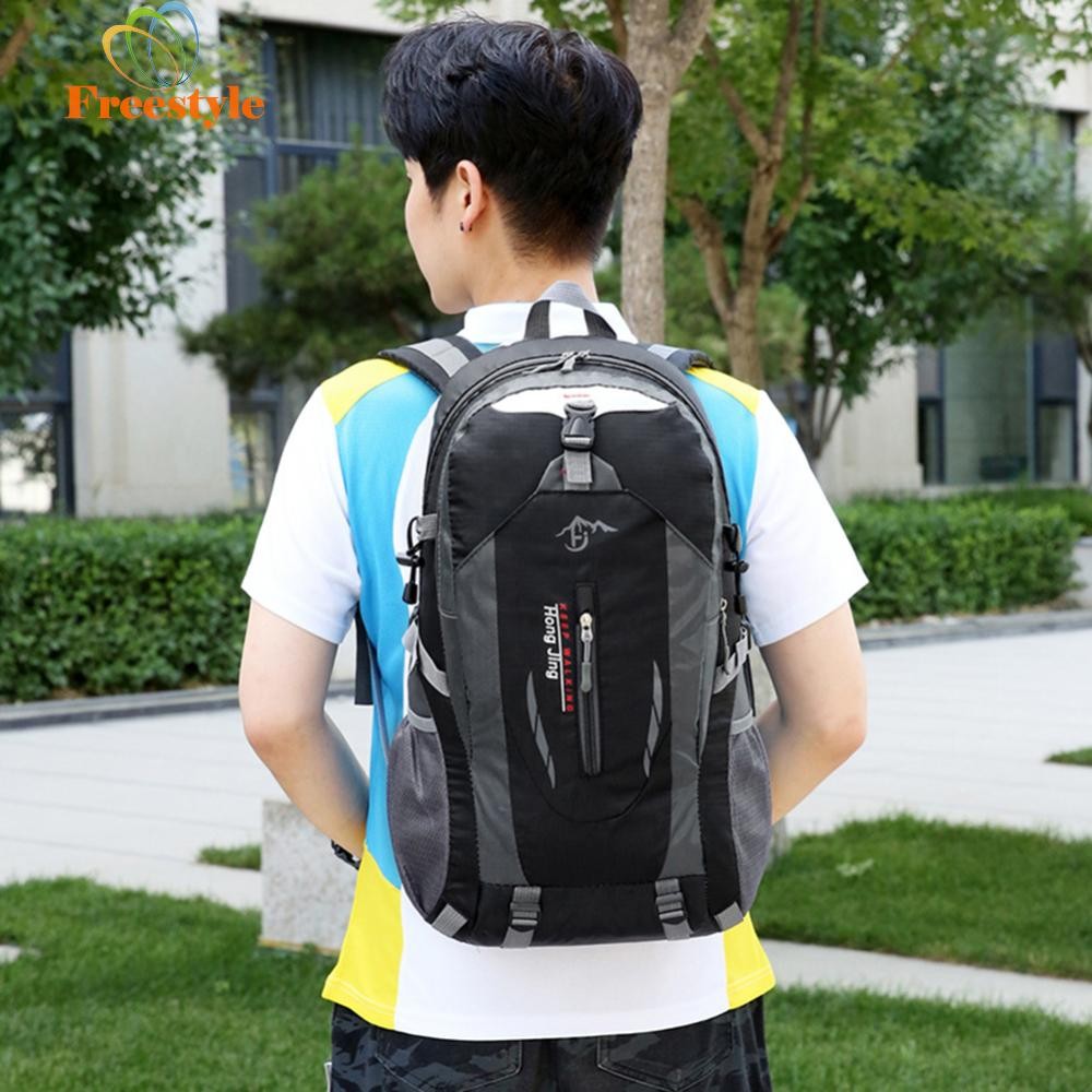 Polyester Camping Backpack Breathable Climbing Rucksack Large Capacity ...
