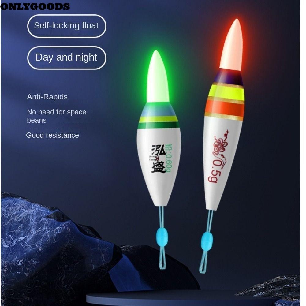 ONLYGOODS Electronic Fishing float, Led Indicator Light Float, Slip ...
