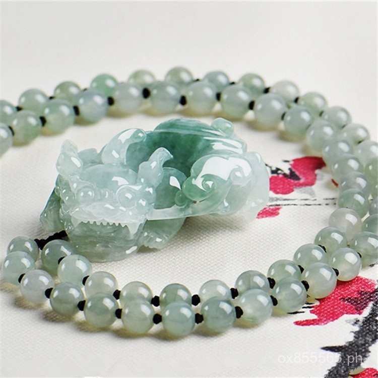 Ice Jadeite with Ice Base A Jade Pendant Floating Flower a Burmese Jade ...