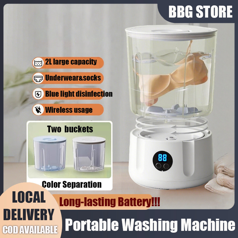 BBG Wireless Washing Machine Portable Underwear Cleaner 2L Mini Socks ...
