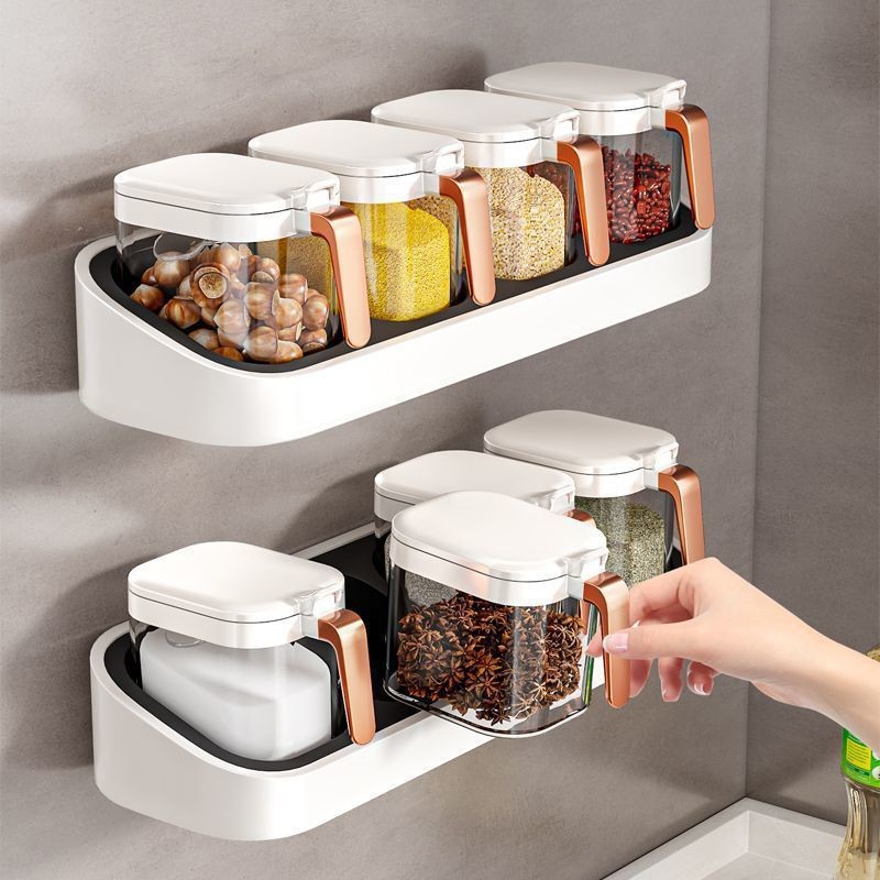 condiments contai Seasoning Bottle Set Kitchen Seasoning Combination ...