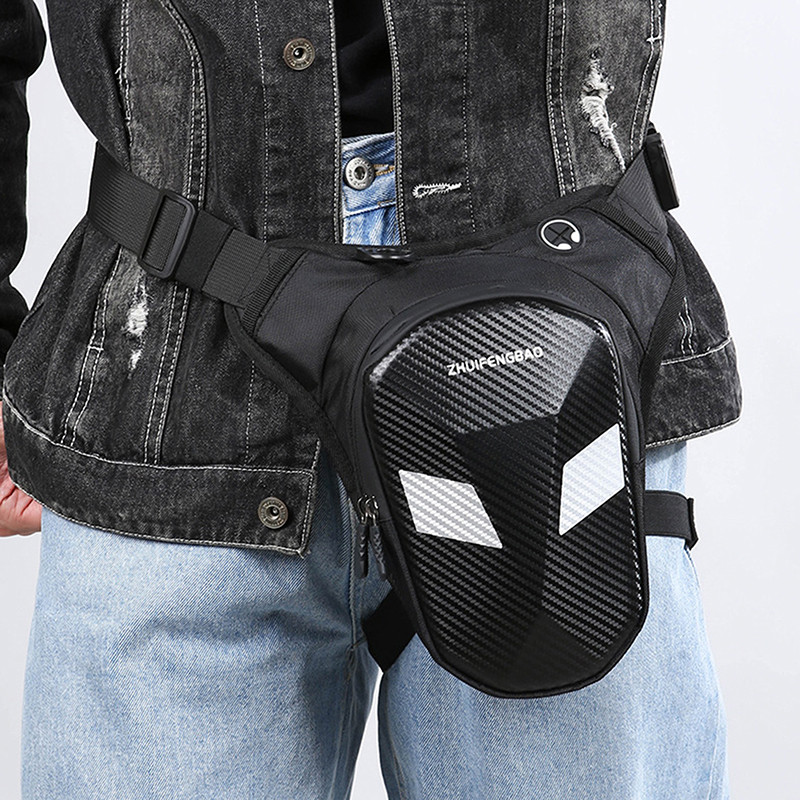 Motorcycle Riding Leg Bag Waist Bag Unisex Waterproof Reflective ...