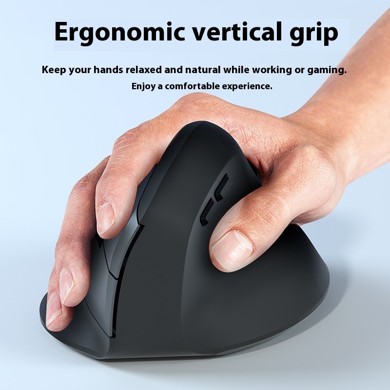 Vertical wireless mouse charging function 2.4G handheld upright mouse ...