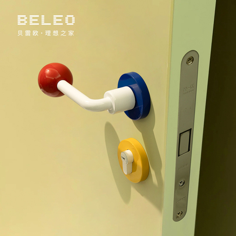 Ceramic Ball Cute Fun Door Lock Modern Simple Bedroom Magnetic Door ...