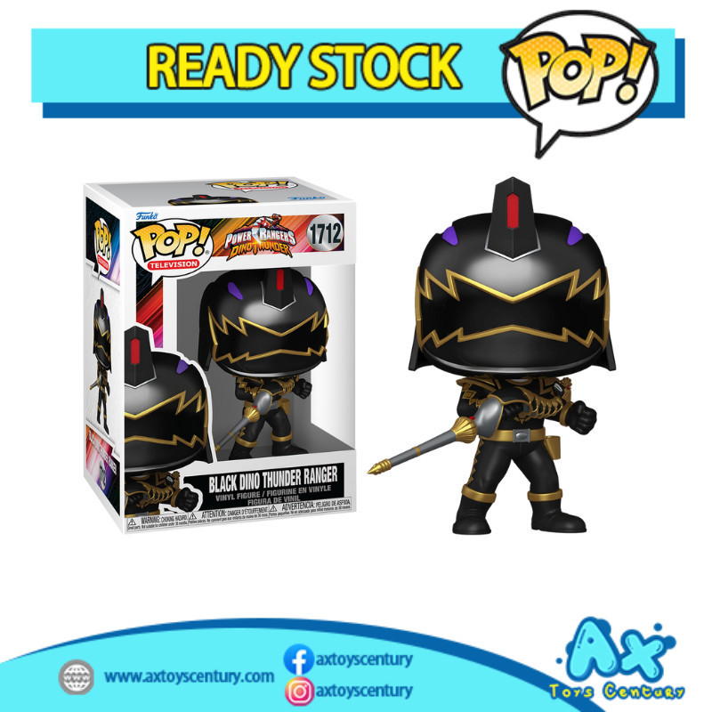 Funko Pop Power Rangers Black Dino Thunder Ranger | Shopee Philippines