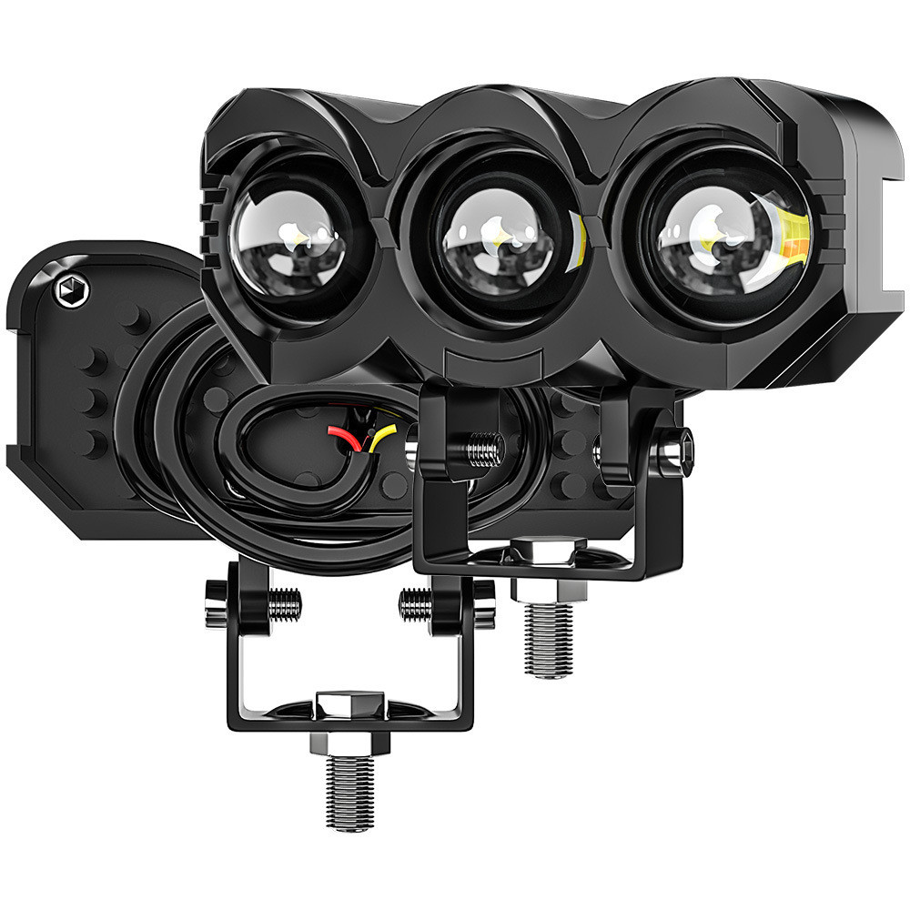 Hot-selling Motorcycle led Car Light White Yellow Dual Light Owl ...