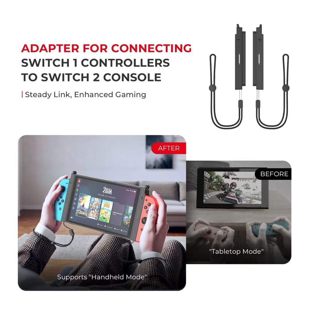 Portable Adapter Switch 1 JoyCon Controllers to Switch 2 Console with ...