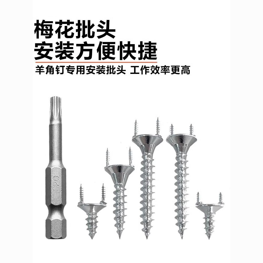 Double-Headed Seamless Reinforcement Screws for Solid Wood Baseboards ...