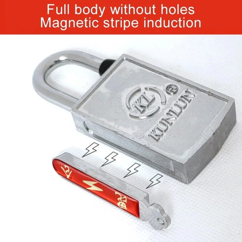 2 Keys Magnetic Padlock Anti-theft Technology Anti-rust Kunlun Lock ...