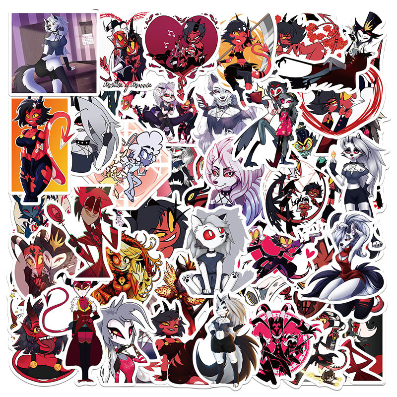 50/100 Sheets Animation Evil Boss Graffiti Decoration Motorcycle ...