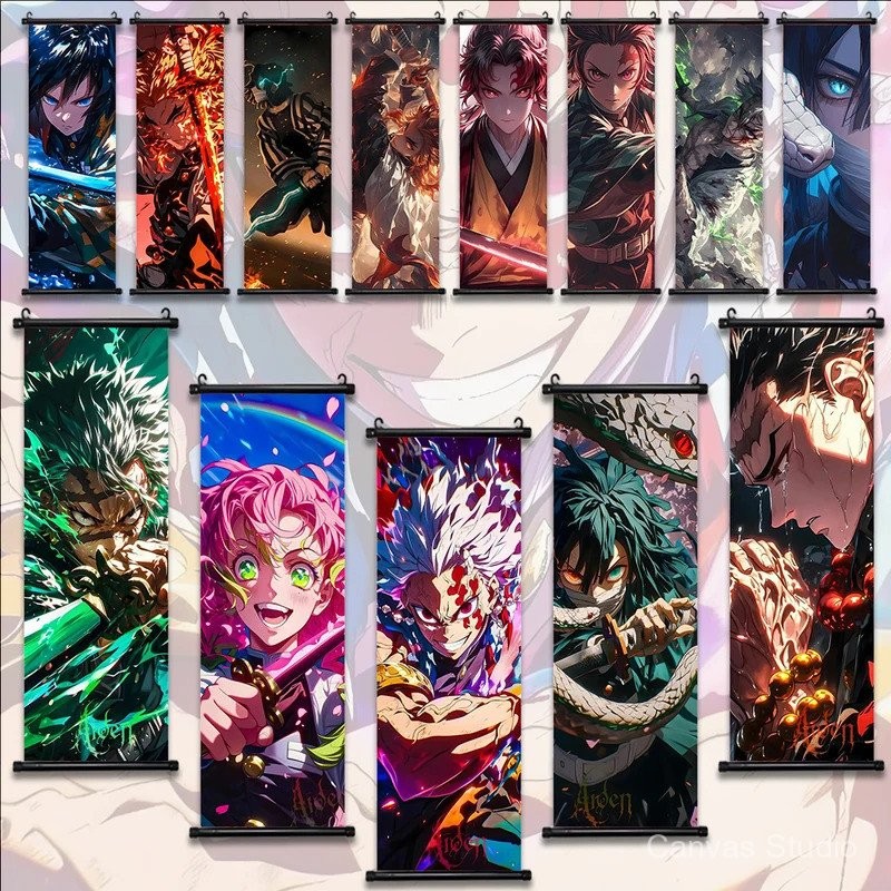 Demon Slayer Hashira Home Decoration Art Wallpaper Comic Wall Artwork ...