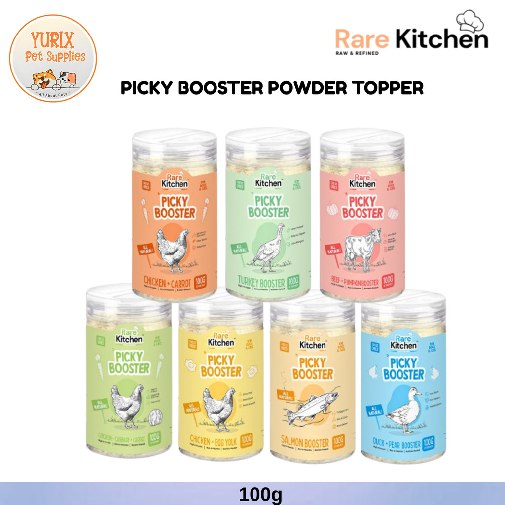 RARE KITCHEN Picky Booster Topper Powder 100g for Cats and Dogs ...