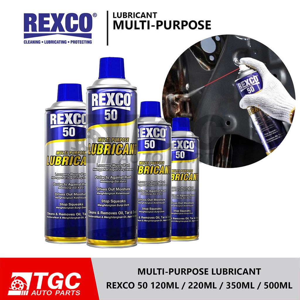 Rexco 50 Multipurpose Lubricant Anti Rust Water Displacement WD-40 120ml /  220ml / 350ml / 500ml 1pc | Shopee Philippines