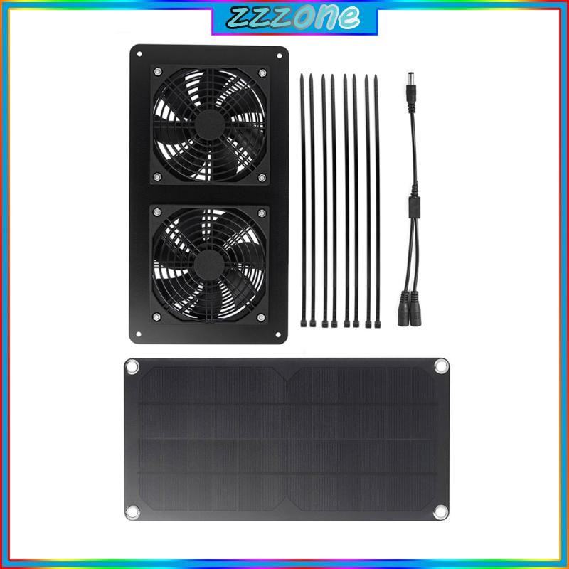 zzz Solar plate Powered Fan Air Extractors Cooling Ventilator 10W Solar ...